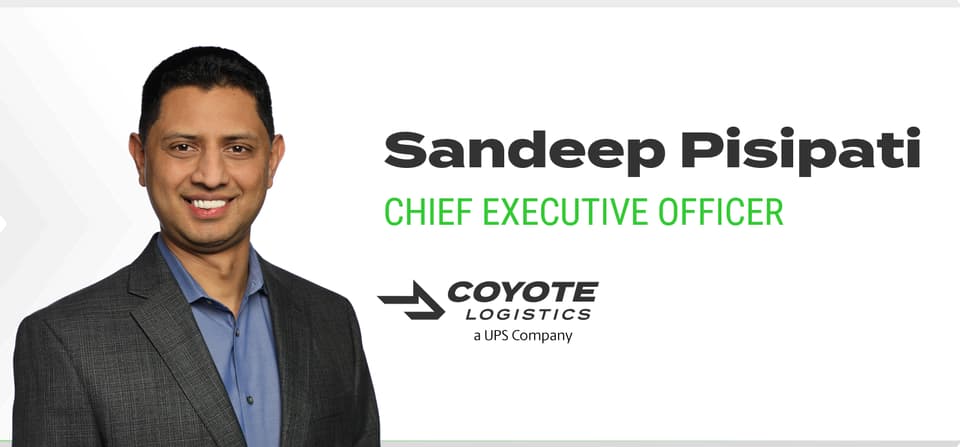 Sandeep Pisipati CEO van COYOTE Logistics